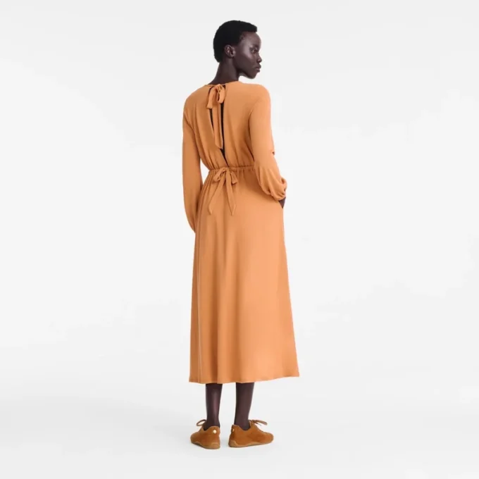 Amber – dlouhé šaty z krepového úpletu Amber – dlouhé šaty z krepového úpletu