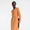 Amber – dlouhé šaty z krepového úpletu Amber – dlouhé šaty z krepového úpletu