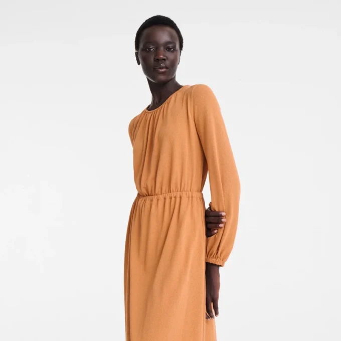 Amber – dlouhé šaty z krepového úpletu Amber – dlouhé šaty z krepového úpletu
