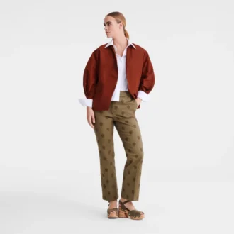 Artichoke – Vyšívané gabardénové kalhoty