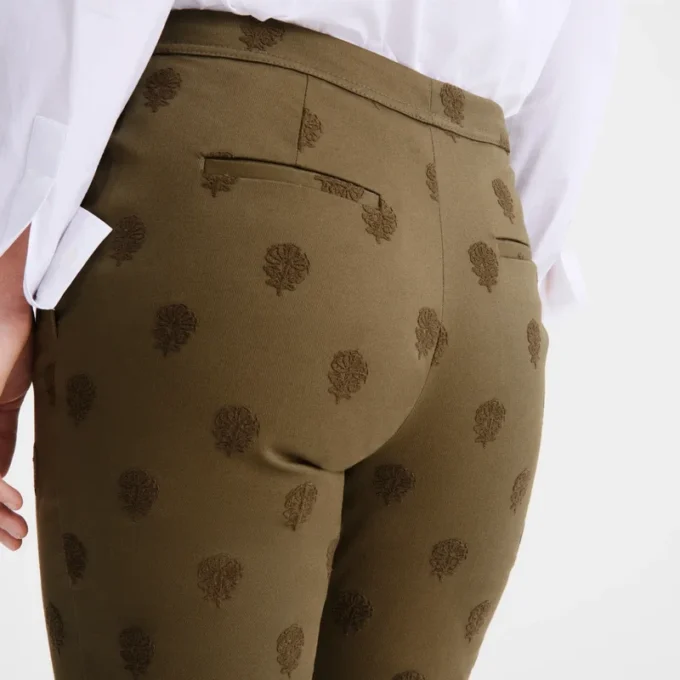 Artichoke – Vyšívané gabardénové kalhoty Artichoke – Vyšívané gabardénové kalhoty