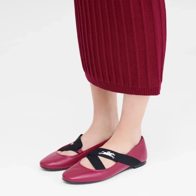 Beetroot – kožené baleríny Energy