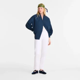Bílé – gabardénové kalhoty