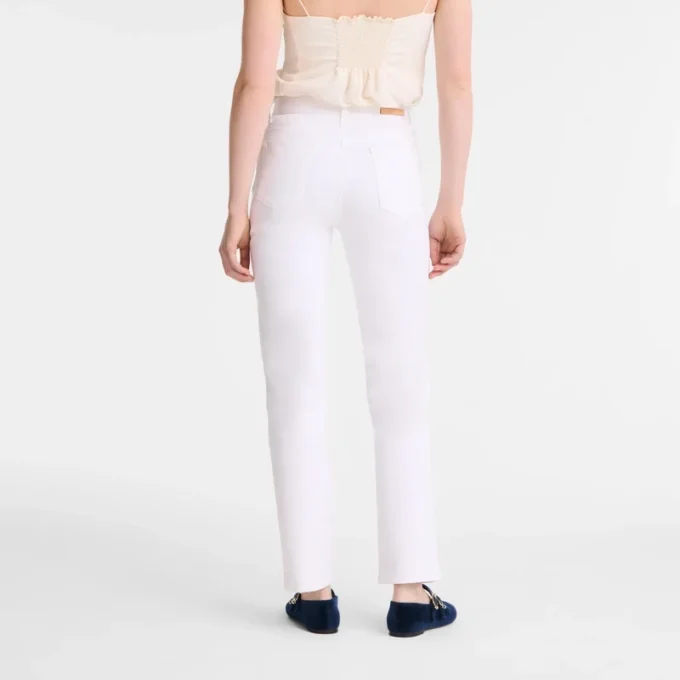 Bílé – gabardénové kalhoty Bílé – gabardénové kalhoty