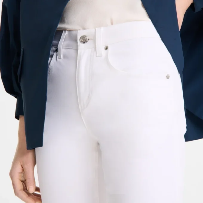 Bílé – gabardénové kalhoty Bílé – gabardénové kalhoty