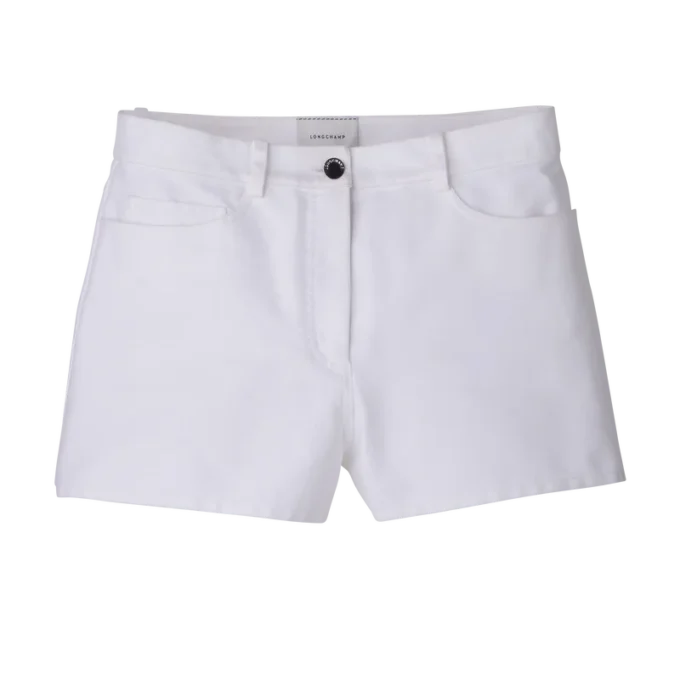 Bílé gabardénové šortky Bílé gabardénové šortky