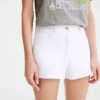 Bílé gabardénové šortky Bílé gabardénové šortky