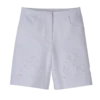 Bílé – Vyšívané gabardénové bermudy Bílé – Vyšívané gabardénové bermudy