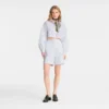 Bílé – Vyšívané gabardénové bermudy Bílé – Vyšívané gabardénové bermudy