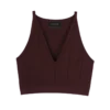 Burgundská barva – pletený top Burgundská barva – pletený top