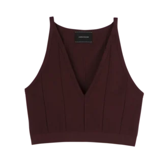 Burgundská barva – pletený top