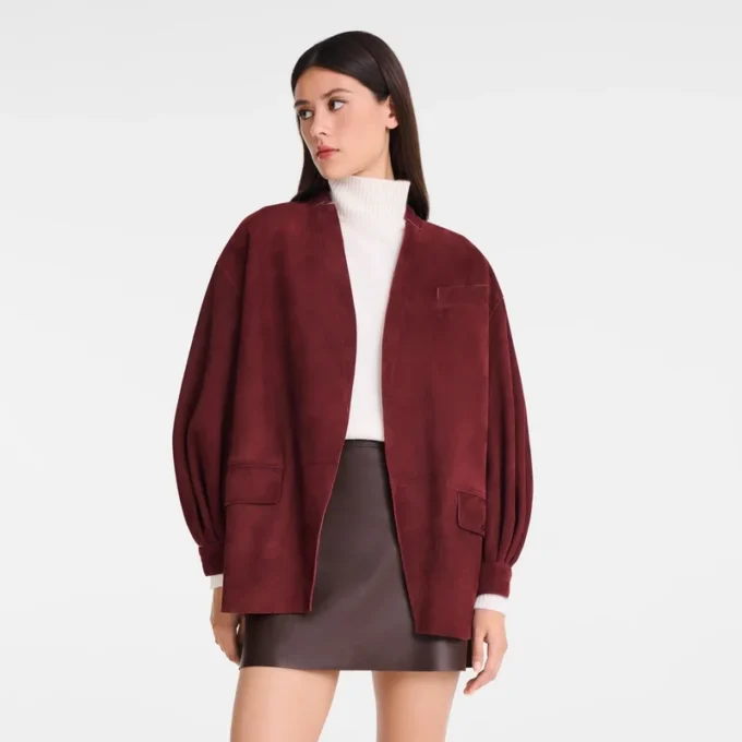 Burgundská – kožená bunda Burgundská – kožená bunda