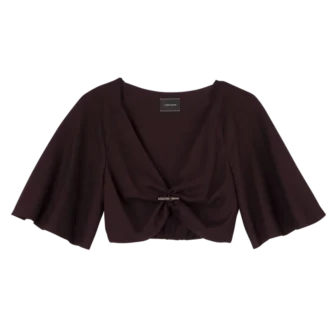 Burgundská – krepový top