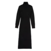 Černá – Dlouhé pletené šaty Černá – Dlouhé pletené šaty