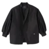 Černá – Kimono bunda z technického taftu Černá – Kimono bunda z technického taftu