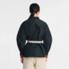 Černá – Kimono bunda z technického taftu Černá – Kimono bunda z technického taftu
