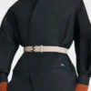 Černá – Kimono bunda z technického taftu Černá – Kimono bunda z technického taftu