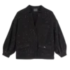 Černá – pletená kimono bunda Černá – pletená kimono bunda