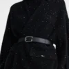 Černá – pletená kimono bunda Černá – pletená kimono bunda