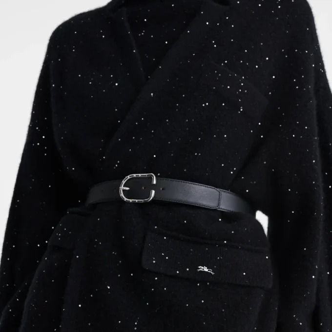 Černá – pletená kimono bunda Černá – pletená kimono bunda