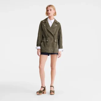 Khaki – kožená safari bunda