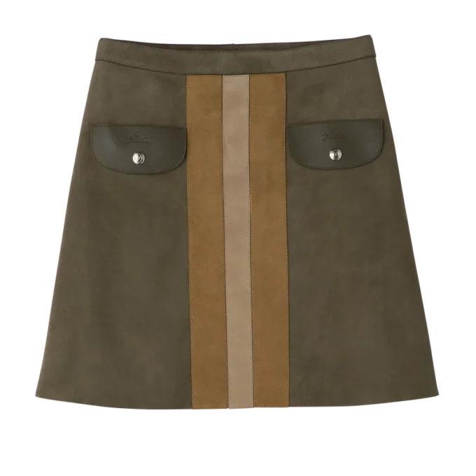 Khaki – kožená sukně Khaki – kožená sukně