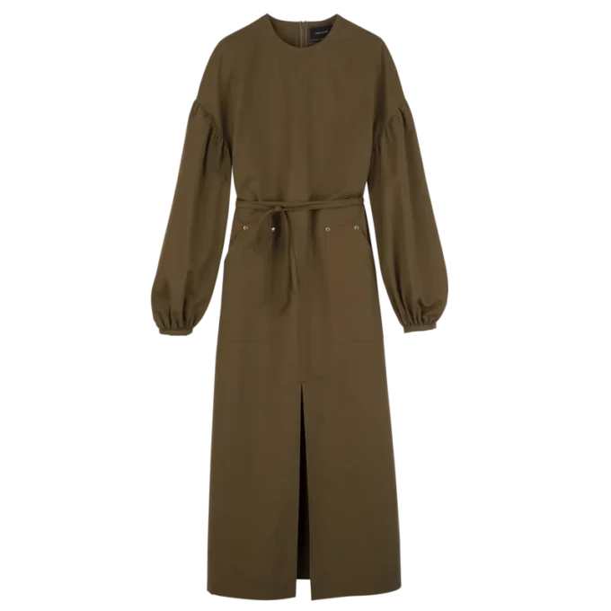 Khaki – popelínové šaty Khaki – popelínové šaty