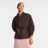 Mocha – Kimono sako z technického taftu Mocha – Kimono sako z technického taftu