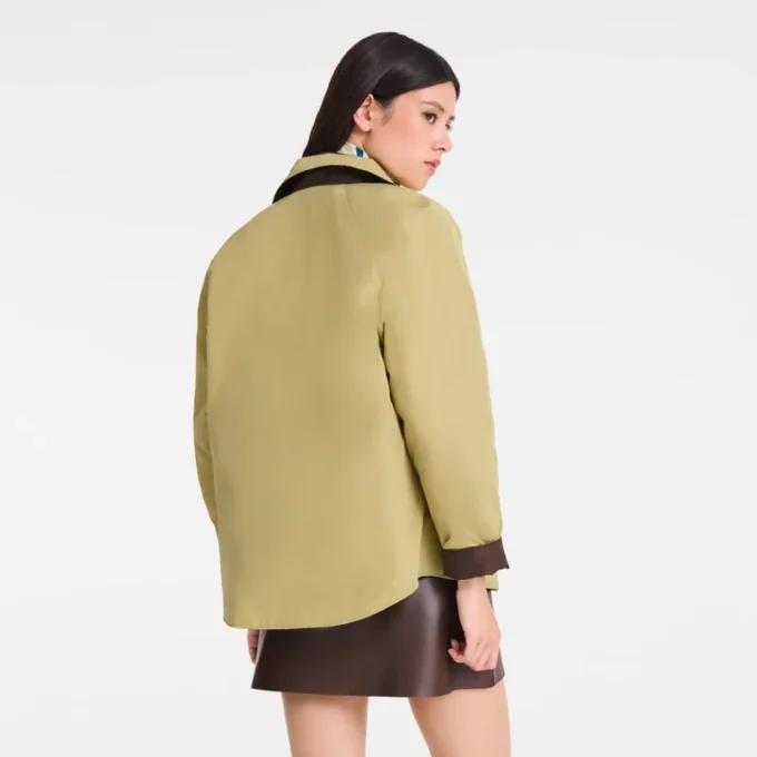 Mocha/Pistachio – Technická tafta, vycpaná bunda Mocha/Pistachio – Technická tafta, vycpaná bunda