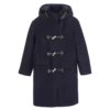 Navy – Dvoustranný vlněný kabát Duffle Coat Navy – Dvoustranný vlněný kabát Duffle Coat