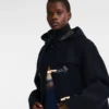 Navy – Dvoustranný vlněný kabát Duffle Coat Navy – Dvoustranný vlněný kabát Duffle Coat