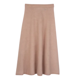 Pink Tea – pletená midi sukně