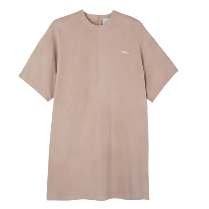 Růžové kožené šaty Růžové kožené šaty